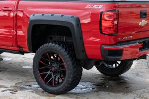 Rough Country - F-C11412B-GBA | Rough-Country Pocket Fender Flares | 6'7" & 8' Bed | GBA Black | Chevrolet Silverado 1500 (14-18)/ 2500HD (15-19) - Image 9