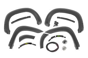 F-C319201A-GBA | Rough-Country SF1 Fender Flares | GBA Black | Chevrolet Silverado 1500 2WD/4WD (19-24)