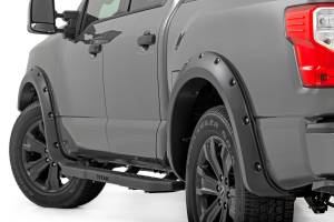 Rough Country - F-N101705A-KAD | Rough-Country Traditional Pocket Fender Flares | Crew | KAD Gun Metal | W/O Emblem | Nissan Titan (17-23) - Image 4