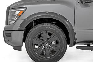 Rough Country - F-N101705A-KH3 | Rough-Country Traditional Pocket Fender Flares | Crew | KH3 Super Black | W/O Emblem | Nissan Titan (17-23) - Image 2