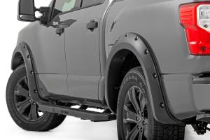 Rough Country - F-N101705A-QAK | Rough-Country Traditional Pocket Fender Flares | Crew | QAK Glacier White | W/O Emblem | Nissan Titan (17-23) - Image 4