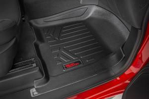 Rough Country - M-21614 | Rough Country Floor Mats Front & Rear (2019-2025 Silverado, Sierra 1500 2WD/4WD | 2020-2025 Silverado, Sierra 2500 HD, 3500 HD 2WD/4WD | Bucket Seats w/o Factory Under Seat Storage) - Image 4