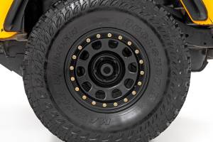 Rough Country - RC158545SL | Rough Country Steel Simulated Beadlock Wheel Black | 15x8 | 5x4.5 | 3.30 Bore | -19 - Image 5