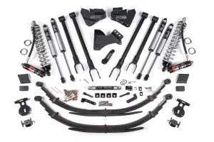 BDS1555FPE | BDS Suspension 4 Inch Lift Kit With 4-Link Fox 2.5 Performance Elite Coil-Over Conversion For Ford F-250 / F-350 Super Duty 4WD | 2017-2019 | Diesel | Rear Leaf Springs