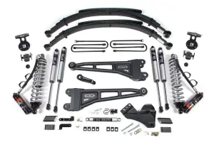 BDS1557FPE | BDS Suspension 4 Inch Lift Kit With Radius Arm Fox 2.5 Performance Elite Coil-Over Conversion For Ford F-250 / F-350 Super Duty 4WD | 2017-2019 | Diesel, Rear Leaf Springs