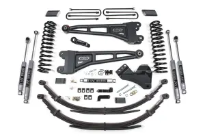 BDS1560H | BDS Suspension 4 Inch Lift Kit With Radius Arm For Ford F-250 / F-350 Super Duty 4WD | 2017-2019 | Gas, Rear Leaf Springs | NX2 Nitro Series