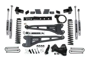 BDS1561H | BDS Suspension 7 Inch Lift Kit With Radius Arm For Ford F-250 / F-350 Super Duty 4WD | 2020-2022 | Diesel | Rear 6 Inch Block Kit, NX2 Nitro Series Shocks