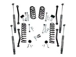 K189 | Superlift 4 Inch Suspension Lift Kit with Constant Rate Coils and Shadow Shocks (2018-2023 Wrangler JL Unlimited)