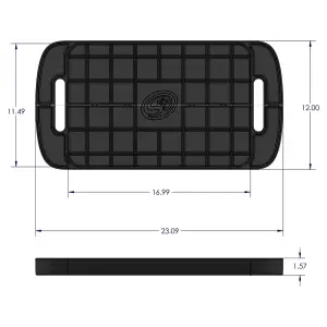 S&B Filters - 80-1004L | S&B Filters Tool Tray Silicone Large Color Charcoal - Image 2