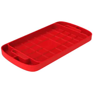 S&B Filters - 80-1001L | S&B Filters Tool Tray Silicone Large Color Red - Image 1