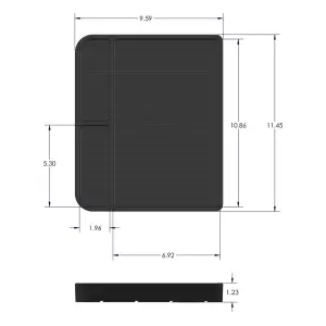 S&B Filters - 80-1004M | S&B Filters Tool Tray Silicone Medium Color Charcoal - Image 2