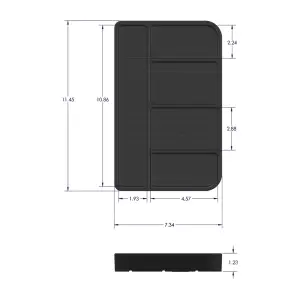 S&B Filters - 80-1004S | S&B Filters Tool Tray Silicone Small Color Charcoal - Image 2