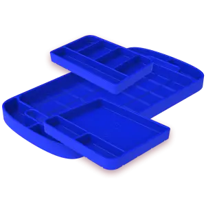 80-1002 | S&B Filters Tool Tray Silicone 3 Piece Set Color Blue