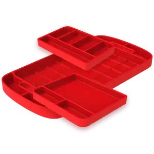 80-1001 | S&B Filters Tool Tray Silicone 3 Piece Set Color Red