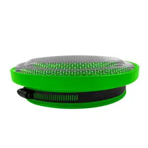 S&B Filters - 77-3008 | S&B Filters Turbo Screen 6.0 Inch Lime Green Stainless Steel Mesh W/Stainless Steel Clamp - Image 3