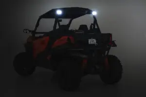 Rough Country - 97081 | Rough Country Rear Roof Mount LED Light Kit For Can-Am Maverick Trail/Spot | 2018-2023 | Black Series With Spot Beam - Image 6