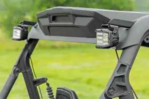 Rough Country - 97081 | Rough Country Rear Roof Mount LED Light Kit For Can-Am Maverick Trail/Spot | 2018-2023 | Black Series With Spot Beam - Image 8