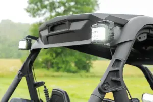 Rough Country - 97081 | Rough Country Rear Roof Mount LED Light Kit For Can-Am Maverick Trail/Spot | 2018-2023 | Black Series With Spot Beam - Image 10