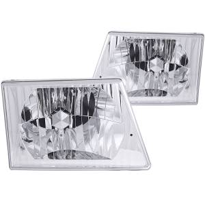 111026 | Anzo USA Crystal Headlights Chrome (1992-2004 E150, E250, E350 Econoline)