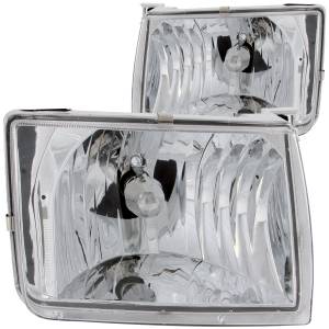 Anzo USA - 111049 | Anzo USA Crystal Headlights Chrome (1998-2000 Frontier | 2000-2001 Xterra) - Image 1