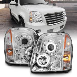 Anzo USA - 111147 | Anzo USA Projector Headlights w/ RX Halo Chrome (2007-2014 Yukon) - Image 6