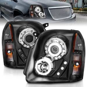 Anzo USA - 111148 | anzo USA Projector Headlights w/ RX Halo Black (2007-2014 Yukon) - Image 6