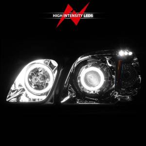 Anzo USA - 111169 | Anzo USA Projector Headlights w/ RX Halo Chrome (1998-2007 LX470) - Image 5