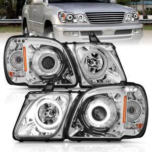 Anzo USA - 111169 | Anzo USA Projector Headlights w/ RX Halo Chrome (1998-2007 LX470) - Image 6