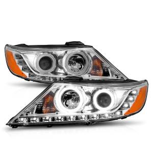 111249 | Anzo USA Projector Headlights w/ RX Halo Chrome (2011-2013 Sorrento)