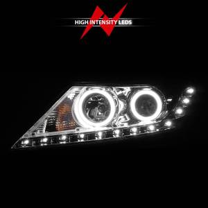 Anzo USA - 111249 | Anzo USA Projector Headlights w/ RX Halo Chrome (2011-2013 Sorrento) - Image 5