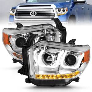 Anzo USA - 111327 | Anzo USA Projector Headlights w/ U-Bar Chrome w/ DRL (2014-2021 Tundra) - Image 7