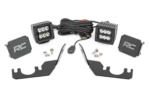 Rough Country - 94006 | Rough Country Rear Cage Mount LED Light Kit For Kawasaki Teryx | 2014-2023 | Black Series With Spot Beam - Image 1