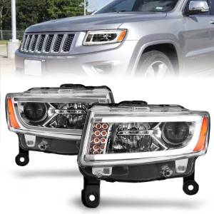 Anzo USA - 111328 | Anzo USA Projector Headlights w/ Plank Style Chrome (2014-2016 Grand Cherokee) - Image 7