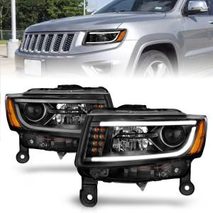 Anzo USA - 111329 | Anzo USA Projector Headlights w/ Plank Style Black (2014-2016 Grand Cherokee) - Image 7