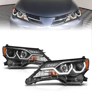 Anzo USA - 111332 | Anzo USA Projector Headlights w/ Plank Style Black (2013-2015 Rav4) - Image 7