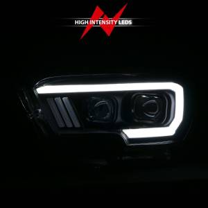 Anzo USA - 111377 | Anzo USA Projector Headlights Plank Style Black (2016-2023 Tacoma) - Image 5