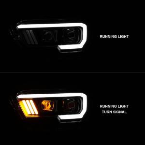 Anzo USA - 111377 | Anzo USA Projector Headlights Plank Style Black (2016-2023 Tacoma) - Image 6