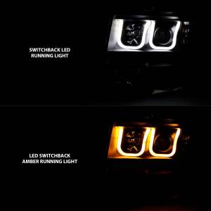 Anzo USA - 111383 | Anzo USA Projector Headlights U-Bar w/ Switchback Black (2009-2014 F150 Pickup) - Image 7