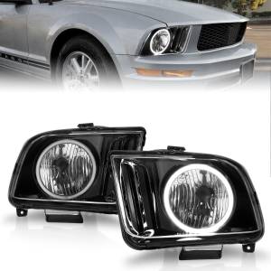 Anzo USA - 121033 | Anzo USA Crystal Headlights w/ Halo Black (2005-2009 Mustang) - Image 6