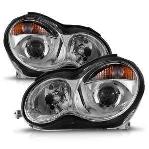 121080 | Projector Headlights Chrome (2001-2007 C Class W203)