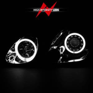 Anzo USA - 121143 | Anzo USA Projector Headlights w/ Halo Chrome (1998-200 GS300, GS400, GS430) - Image 5