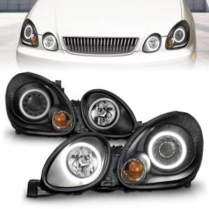 Anzo USA - 121144 | Anzo USA Projector Headlights w/ Halo Black (1998-2005 GS300, GS400, GS430) - Image 6