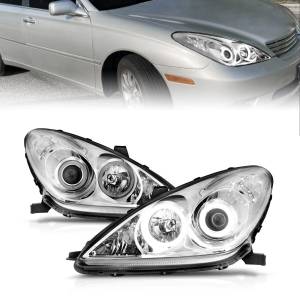 Anzo USA - 121173 | Anzo USA Projector Headlights w/ Halo Chrome (2002-2003 ES300, 2004-2006 ES330) - Image 7