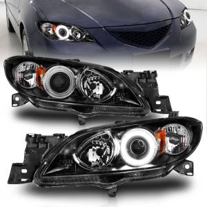 Anzo USA - 121228 | Anzo USA Projector Headlights w/ Halo Black (2004-2008 3 4 Door) - Image 6