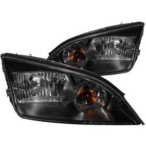 121229 | Anzo USA Crystal Headlights Black (2005-2007 Focus ZX4)