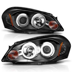121236 | Anzo USA Projector Headlights w/ Halo Black (2006-2013 Impala | 2006-2007 Monte Carlo)