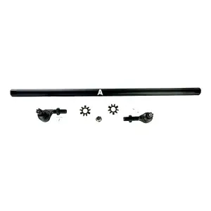 Apex Chassis - KIT153 | Apex Chassis 1 Ton Drag Link Kit For Jeep Wrangler JK | 2007-2018 | Black Aluminum, Yes Flip - Image 1