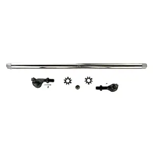 KIT158 | Apex Chassis 1 Ton Drag Link Kit For Jeep Wrangler JK | 2007-2018 | Polished Aluminum, Yes Flip