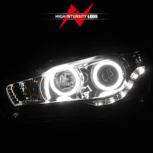 Anzo USA - 121427 | Anzo USA Projector Headlights w/ Halo Chrome (2008-2015 Lancer) - Image 5