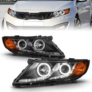 Anzo USA - 121460 | Anzo USA Projector Headlights w/ Halo Black (2011-2015 Optima) - Image 5